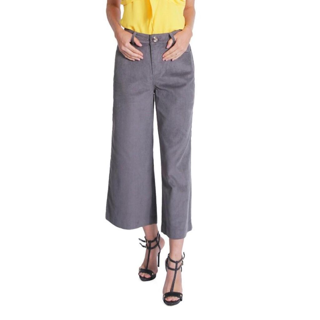 Calça Veludo Miss Joy Pantacourt Feminina