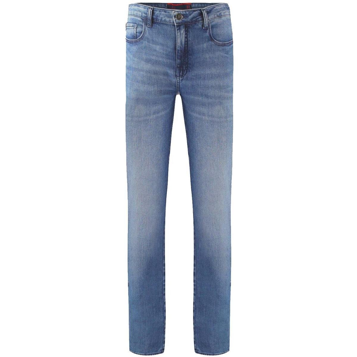 Calça VR Jeans Masculina Straight Midi Blue Azul Médio - Azul Menor preço em Calça VR Jeans Masculina Straight Midi Blue Azul Médio - Azul