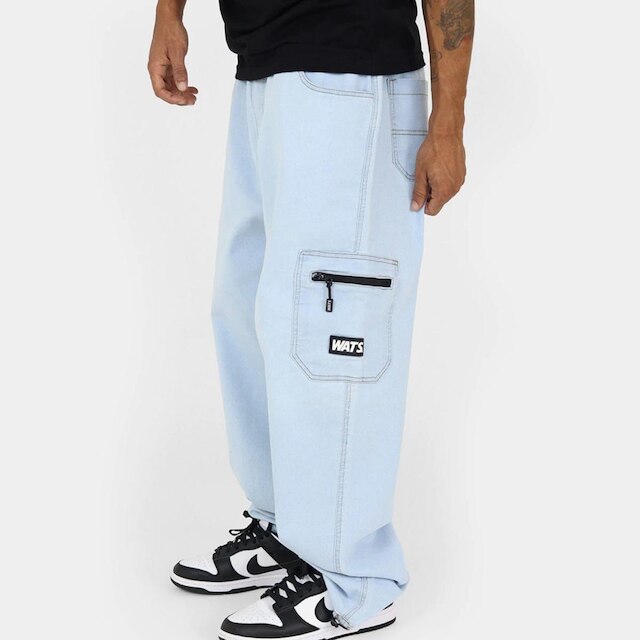 Calça Wats Cargo Pocket Jeans Off White