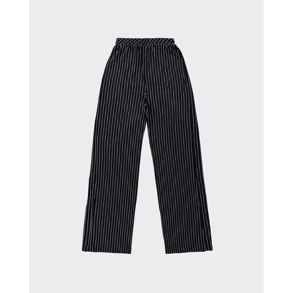Calça Wide Leg Feminina Em Malha Jacquard Listrada - ENFIM