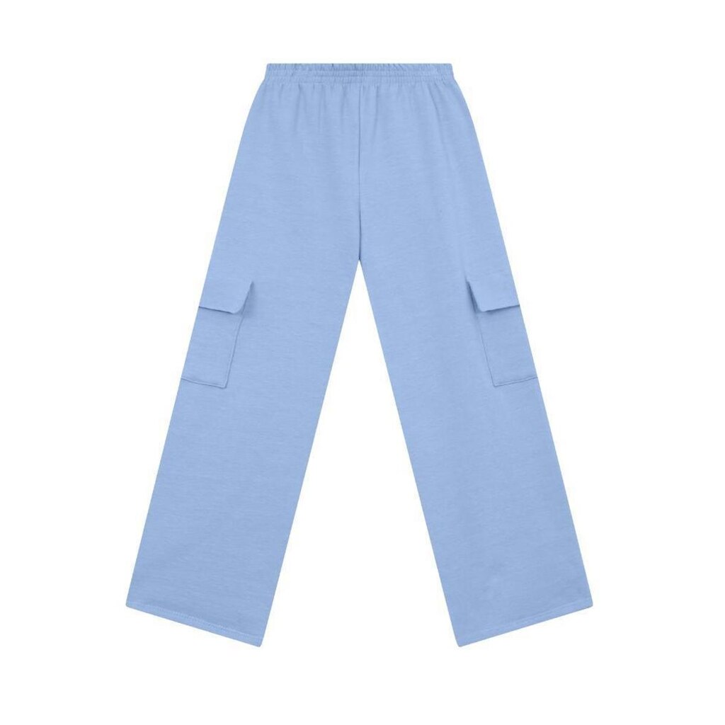 Calça wide leg infantil menina em molecotton Brandili