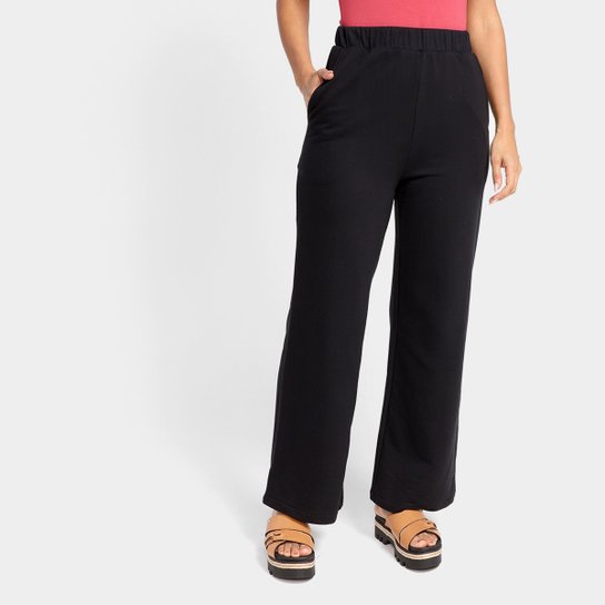 Calça Wide Leg My Favorite Thing s Feminina - Preto