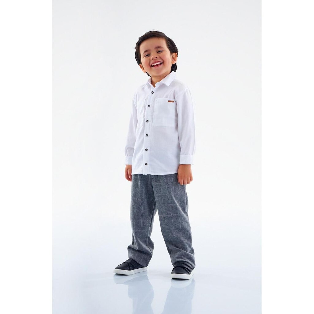 Calça Xadrez Infantil Masculina Up Baby