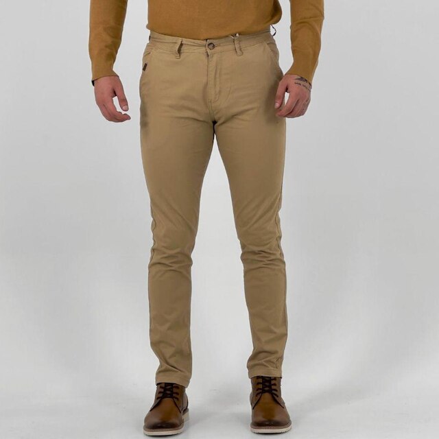 Calça Yacht Master Sarja Esporte Fino Slim Masculina