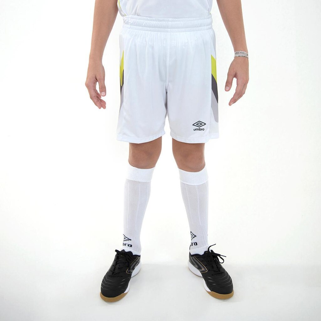 Calção Bermuda Juvenil Futebol Umbro Branco