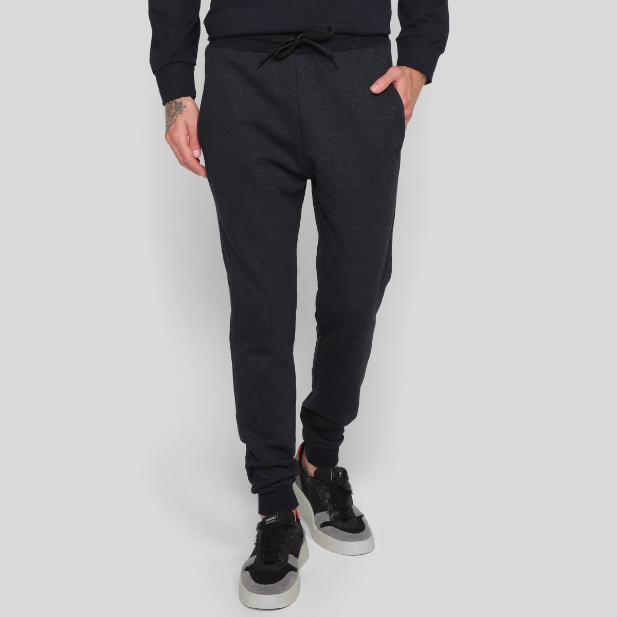 Calças Industrie Masculino Moletom -14001 - Mescla Menor preço em Calças Industrie Masculino Moletom -14001 - Mescla
