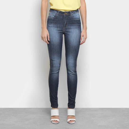 Calças Jeans Cigarrete Razon Feminina - Azul Escuro