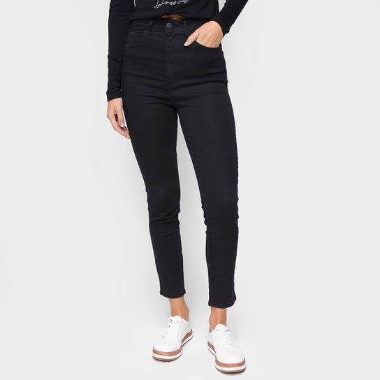 Calças Jeans Skinny Colcci Cintura Alta Feminina - Preto