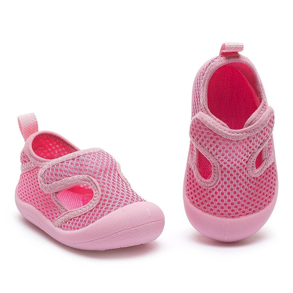 Calce Fácil Esportiva Infantil Menina Bebê Confortável Respirável Rosa Gatatuya