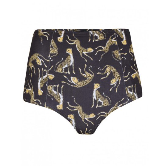 Calcinha Amaro Hot Pants Vintage Estampa - Preto