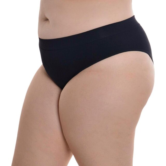 Calcinha básica plus size sem costura Loba Lupo