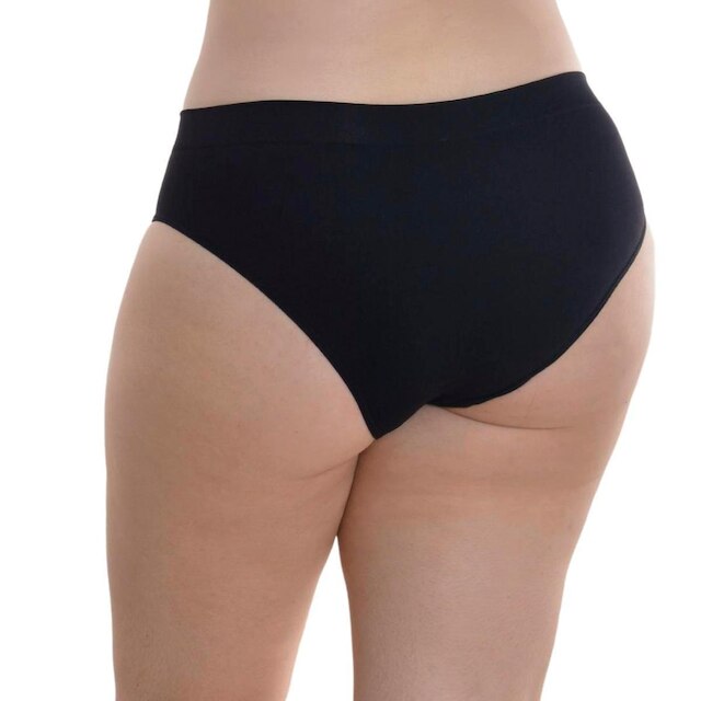 Calcinha básica plus size sem costura Loba Lupo