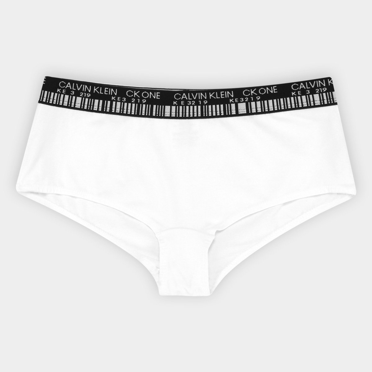 Calcinha Boyshort Calvin Klein CK One Bercode - Branco Menor preço em Calcinha Boyshort Calvin Klein CK One Bercode - Branco