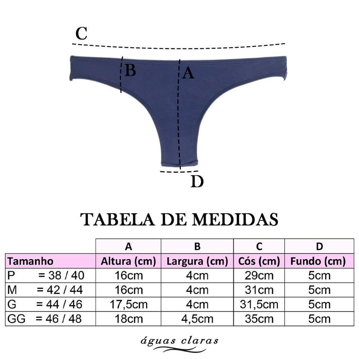 Calcinha de biquini Águas Claras semi fio dental sem elástico no bumbum -  Branco | Zattini