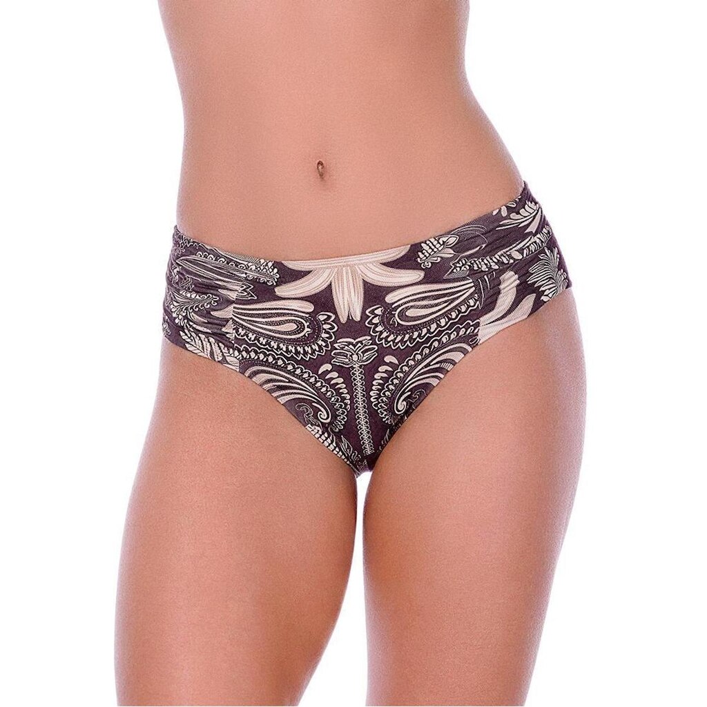 Calcinha de Biquíni Cintura Baixa Lateral Com Franzido Summer Soul