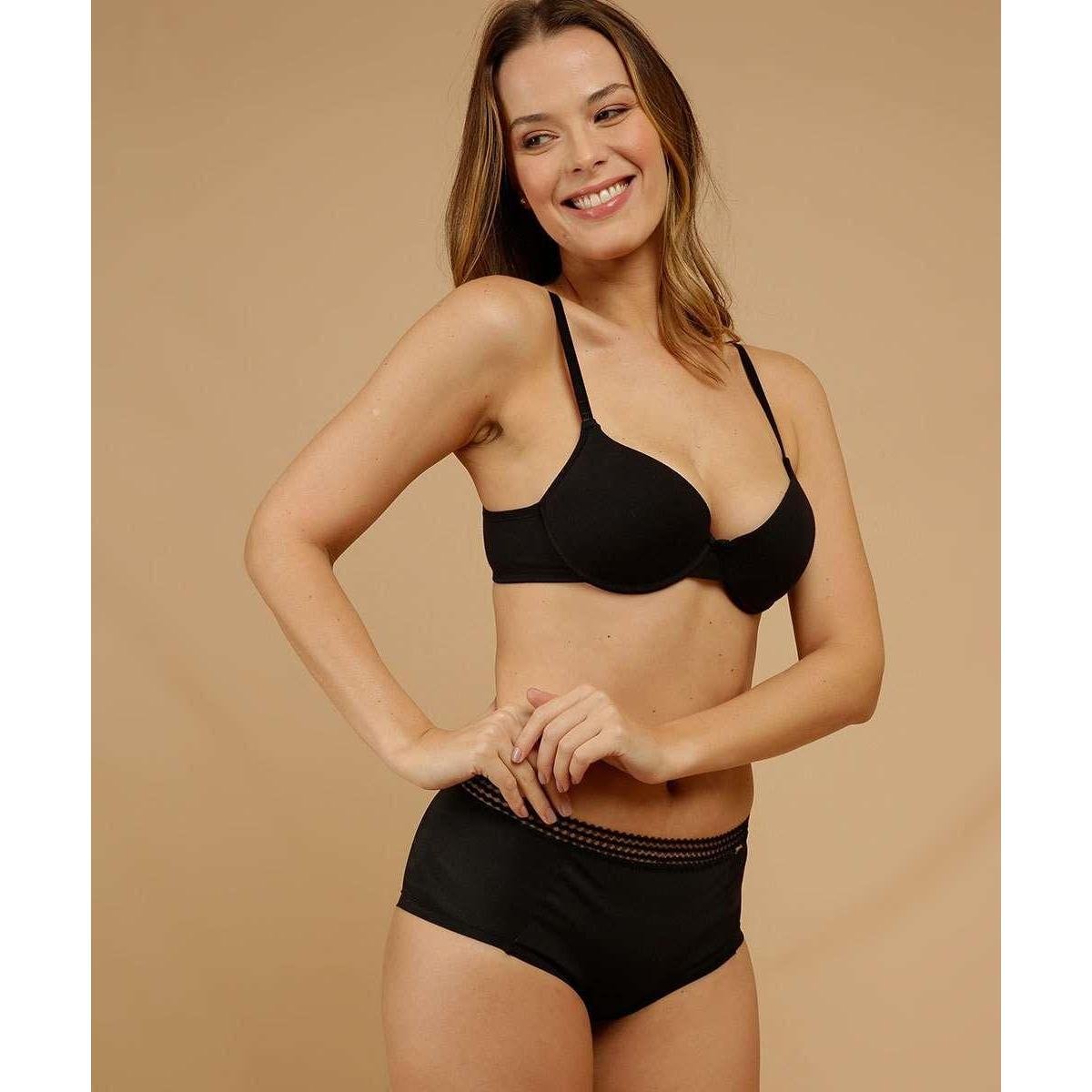 Menor preço em Calcinha Feminina Boy Short Maternidade Dilady - 10047328389 - Preto