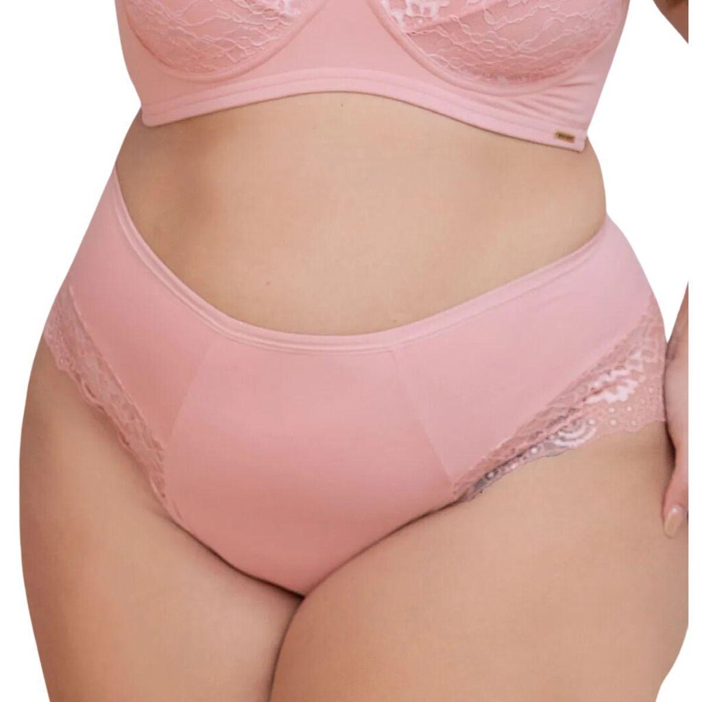 Calcinha Plus Size Fio duplo com Renda Santa Passion