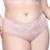 Calcinha Plus Size Tanga em Microfibra e Renda Santa Passion - Chumbo