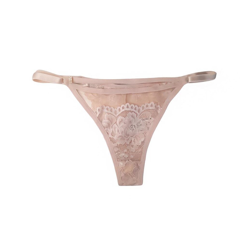 Calcinha String com tule e renda Jackie