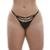 Calcinha String com tule e renda Jackie - Preto