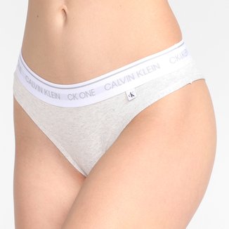 Calcinha Tanga Calvin Klein Cotton CK One Basic