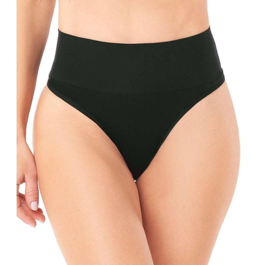 Calcinha Tanga Cós Alto Sem Costura Zee Rucci Preto
