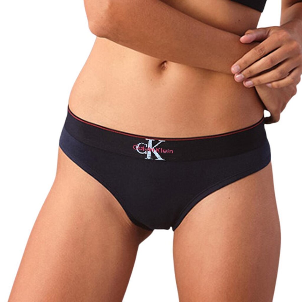Calcinha Tanga Cotton Calvin Klein Graphic Luc352