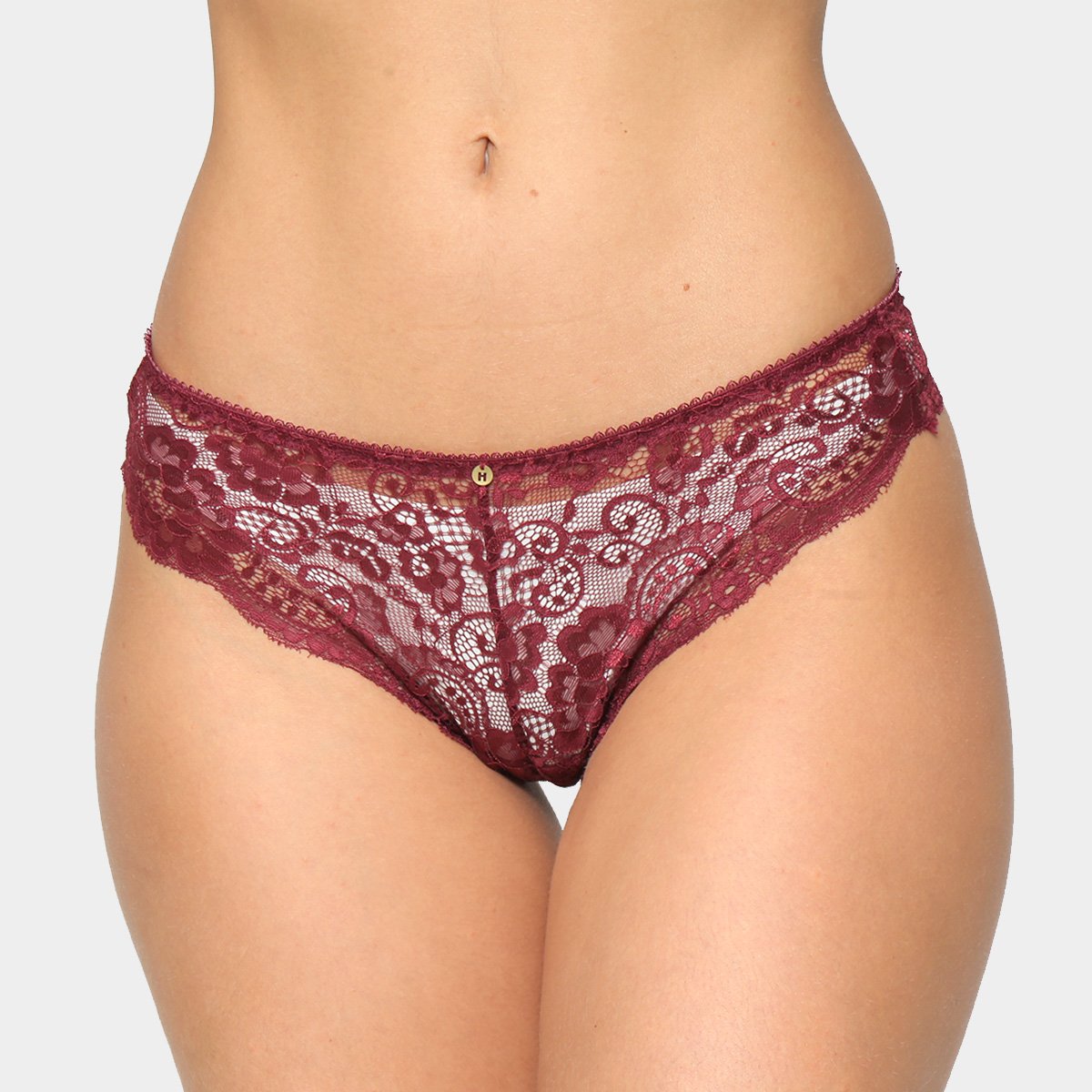 Calcinha Tanga Hope Renda Brasileira - Vinho Menor preço em Calcinha Tanga Hope Renda Brasileira - Vinho