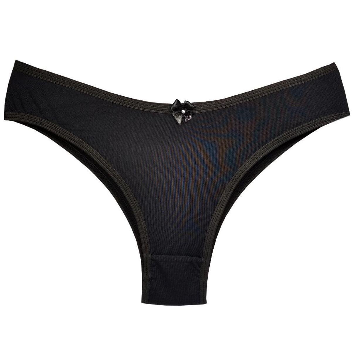 Calcinha Tanga La Maths Lisa Cotton Algodão Confortável Premium - Preto Menor preço em Calcinha Tanga La Maths Lisa Cotton Algodão Confortável Premium - Preto