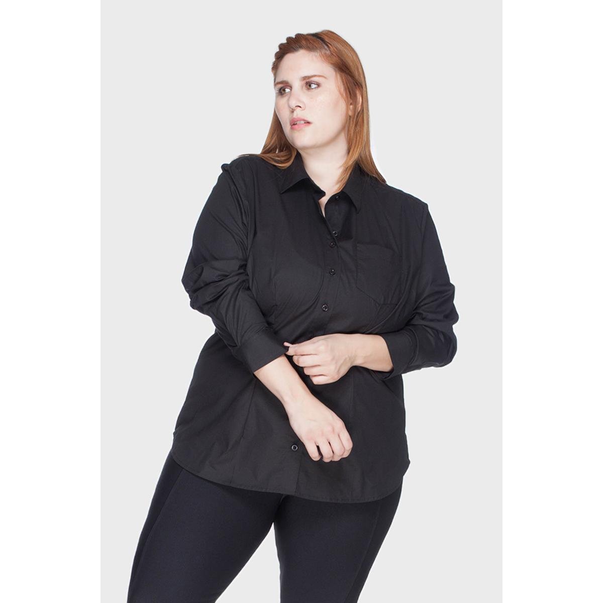blusa acinturada plus size