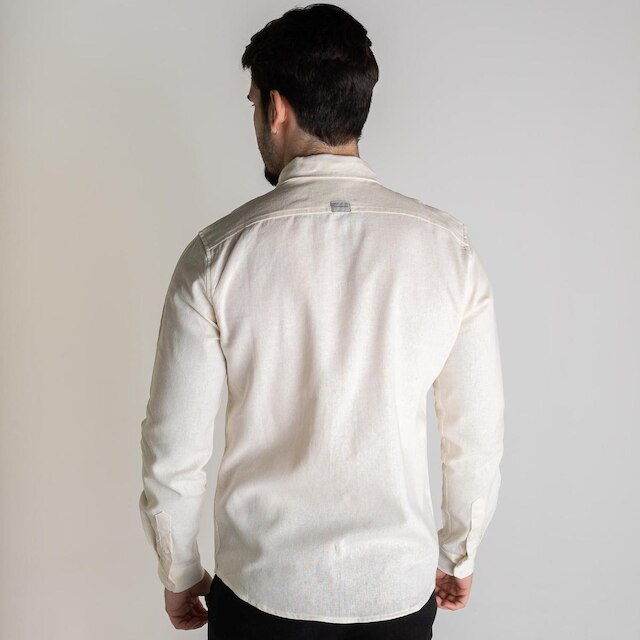 Camisa Acostamento Linho Masculina