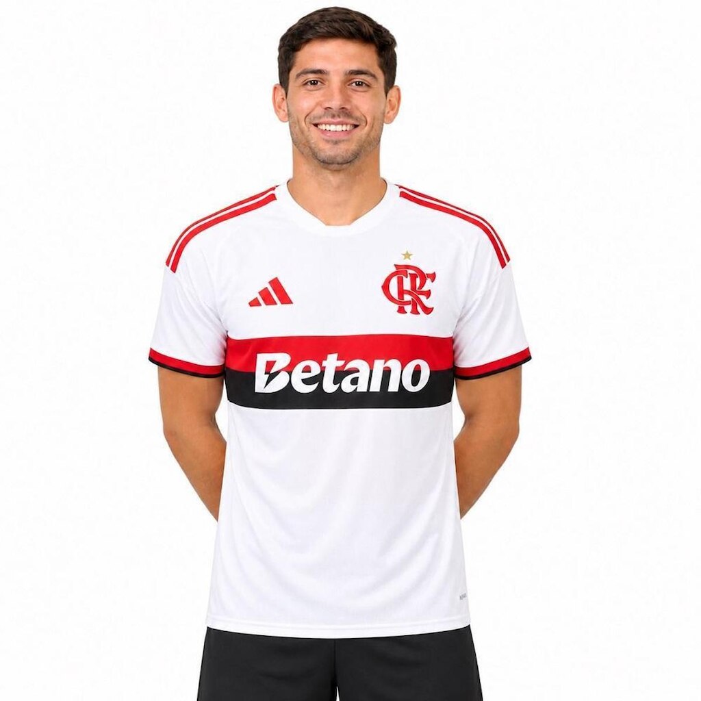 Camisa Adidas Flamengo II 2026 Com Patrocínio Masculino