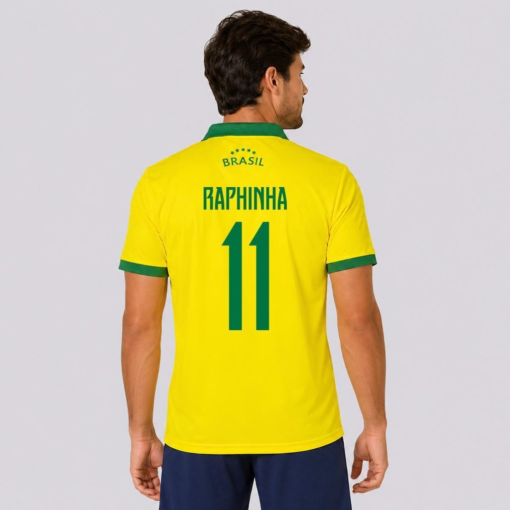 Camisa Balboa Brasil Seleça Amarela 11 Raphinha