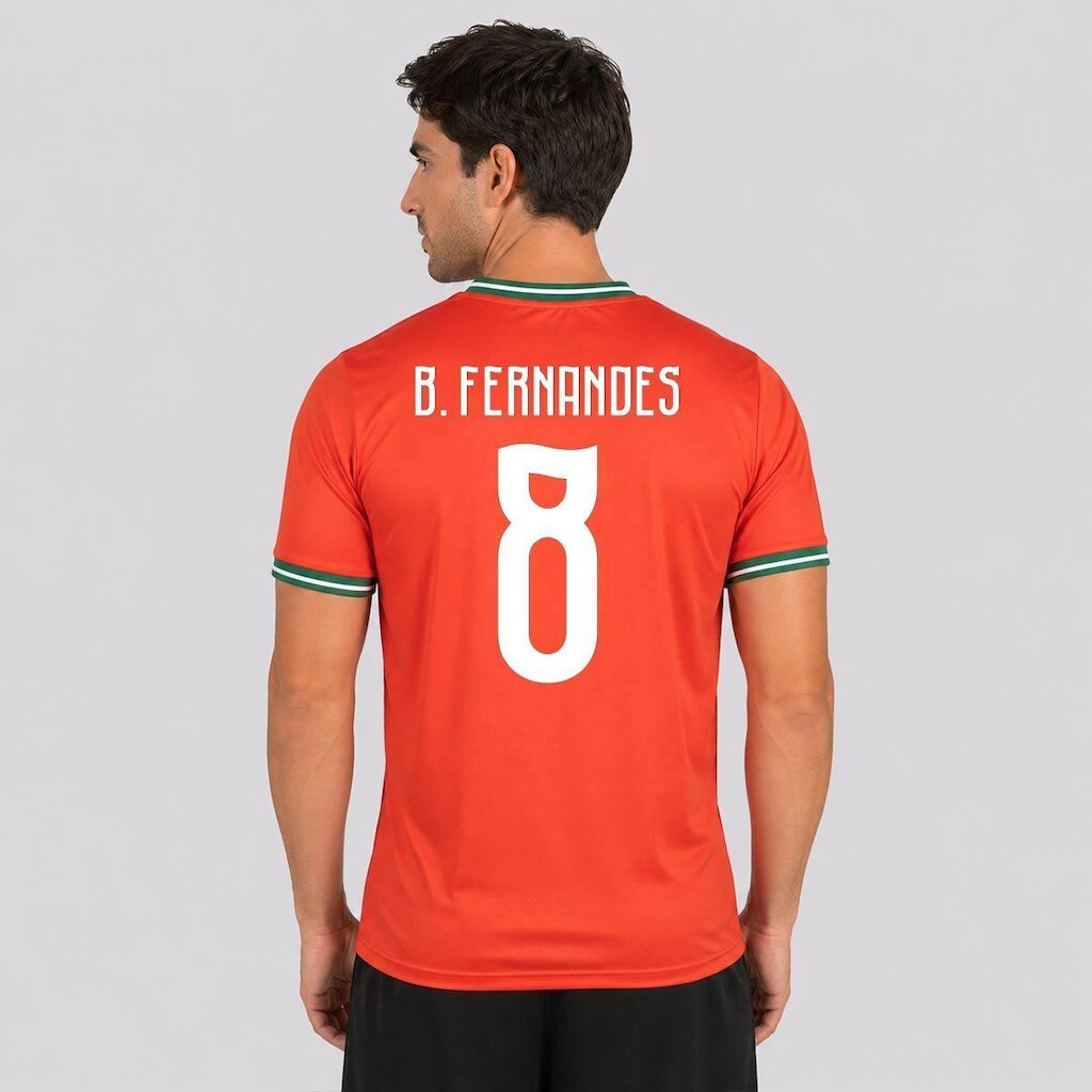 Camisa Balboa Portugal Clássica 8 B. Fernandes Masculina