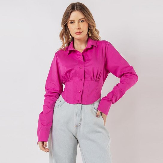 Camisa Barbatana Elora Feminina - Rosa