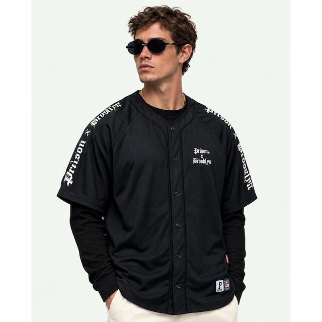 Camisa Baseball Jersey Brooklyn x Prison