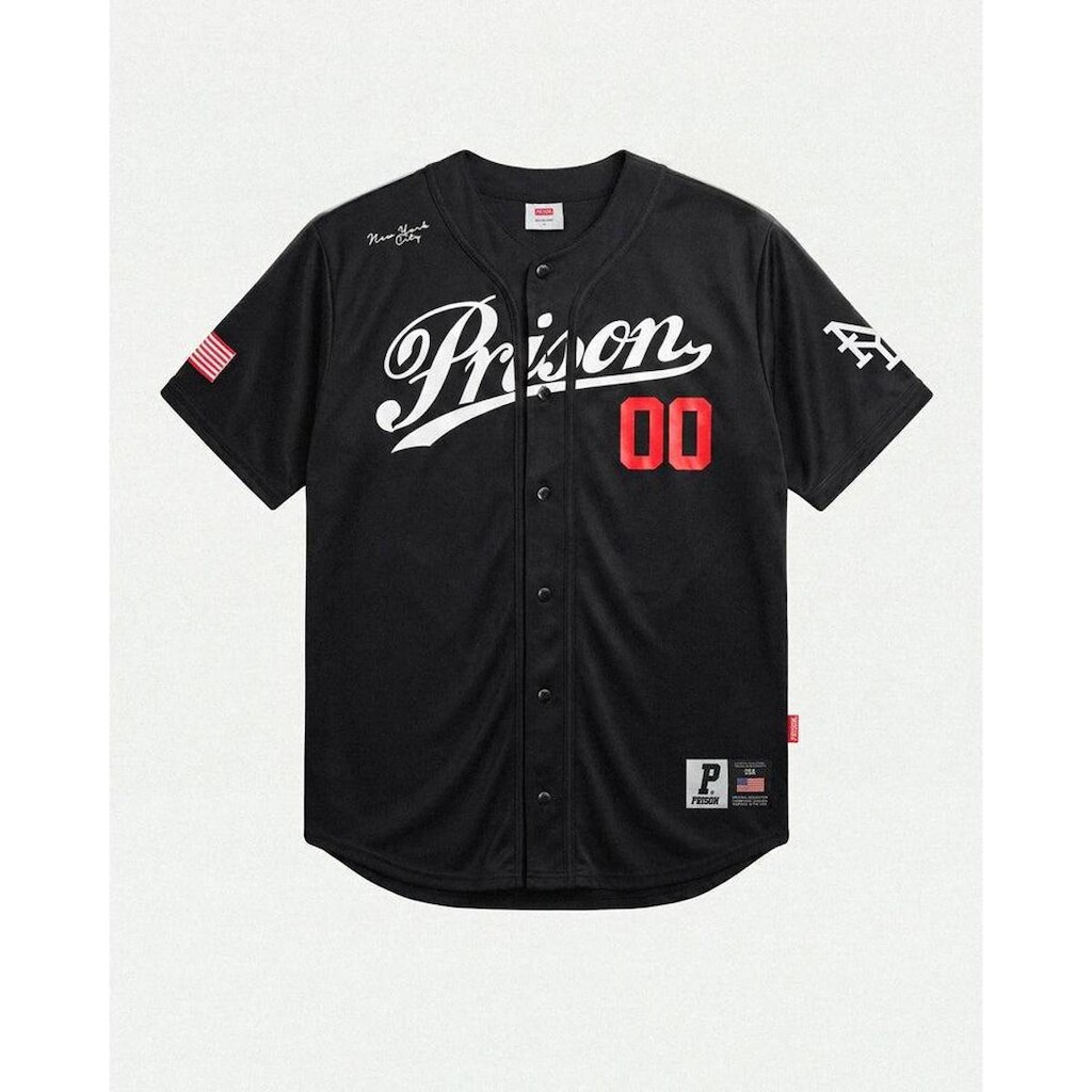 Camisa Baseball Jersey NYC 00 Preto