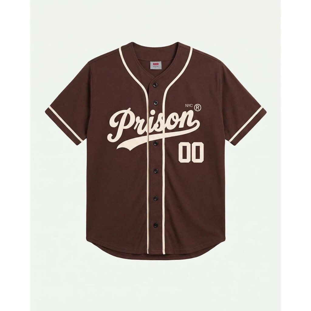 Camisa Baseball Prison New York 00 Marrom