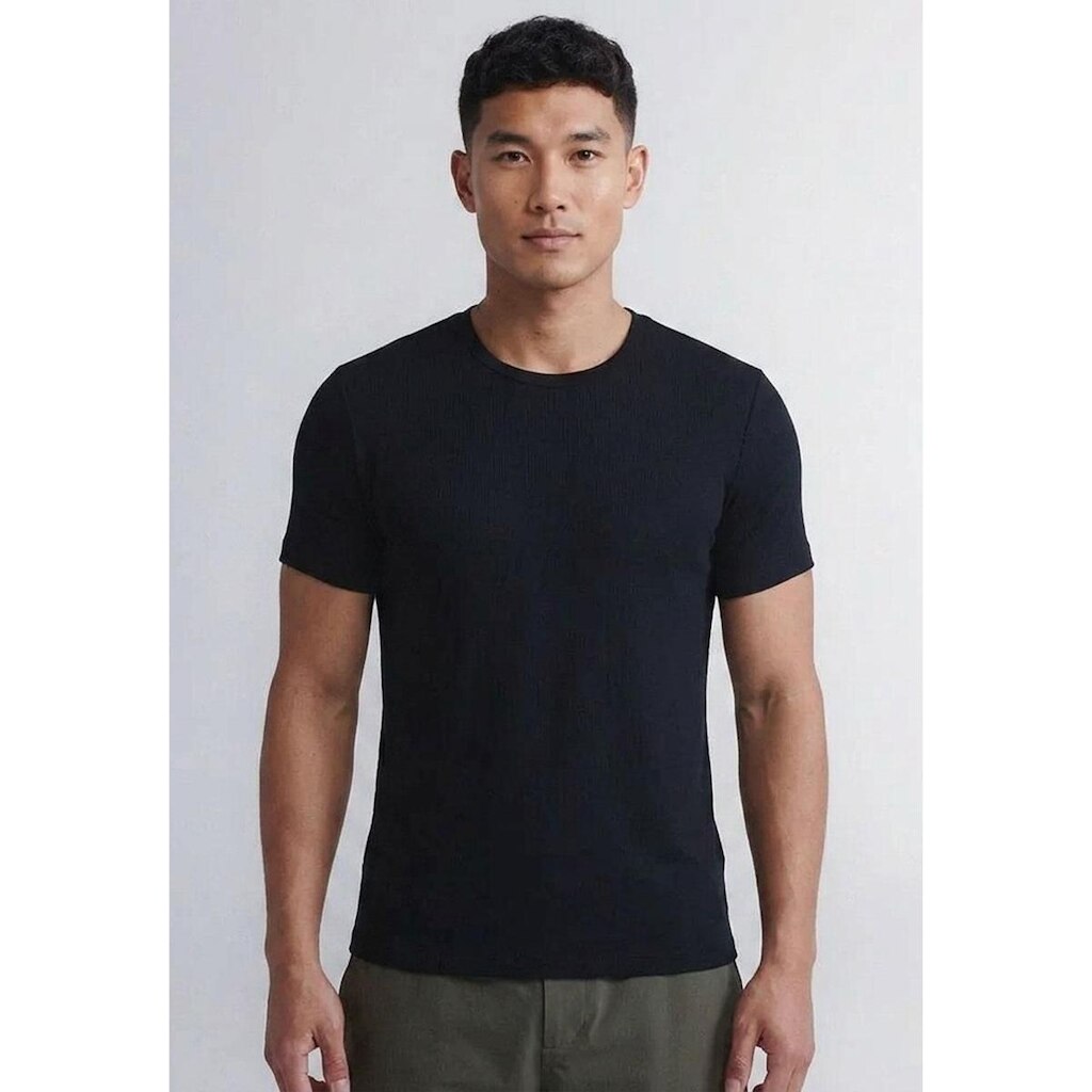 Camisa Básica Tech Masculina Lisa Anti Odor Manga Curta Mvb Modas