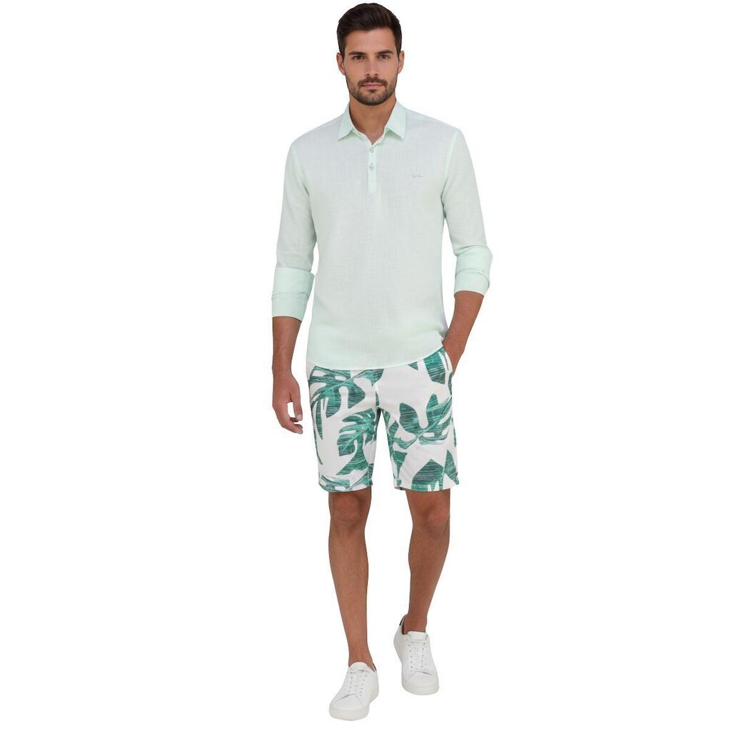 Camisa Bata Ogochi Casual Slim Gola