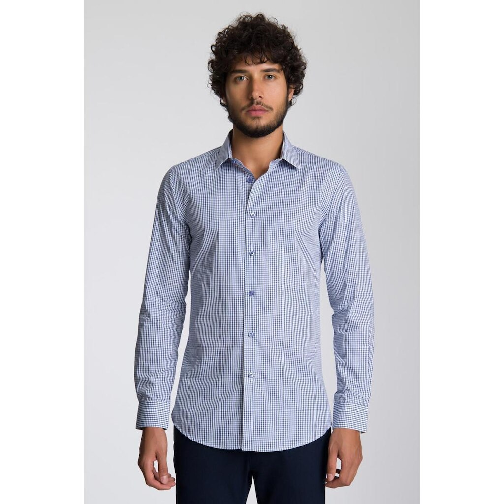 Camisa Bispo Giovanni Canclini Xadrez Masculina