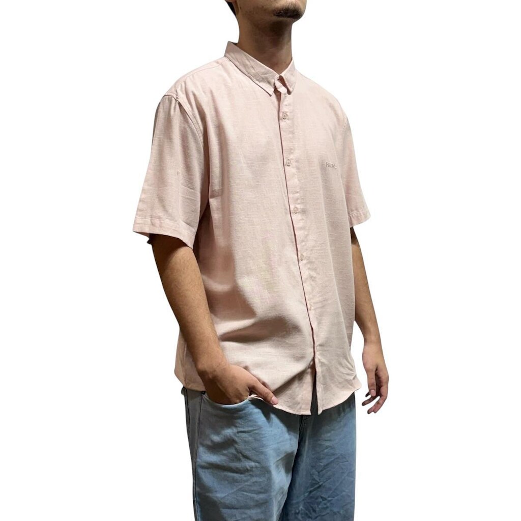 Camisa Botao Manga Curta Fake Rosa- Fatal