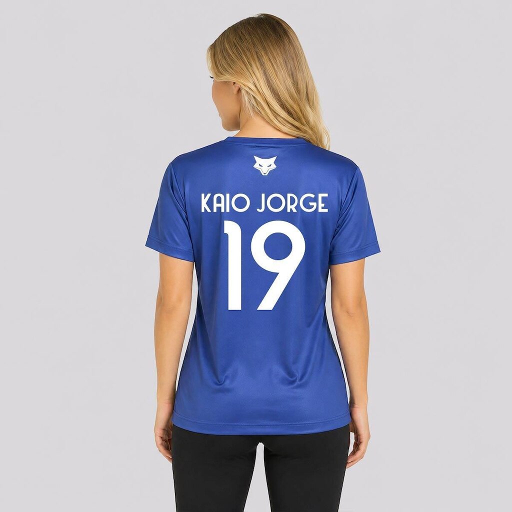 Camisa Braziline Cruzeiro Celestial Feminina Kaio Jorge 19