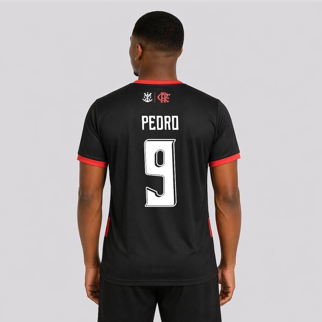 Camisa Braziline Flamengo Emoção Listrada 9 Pedro