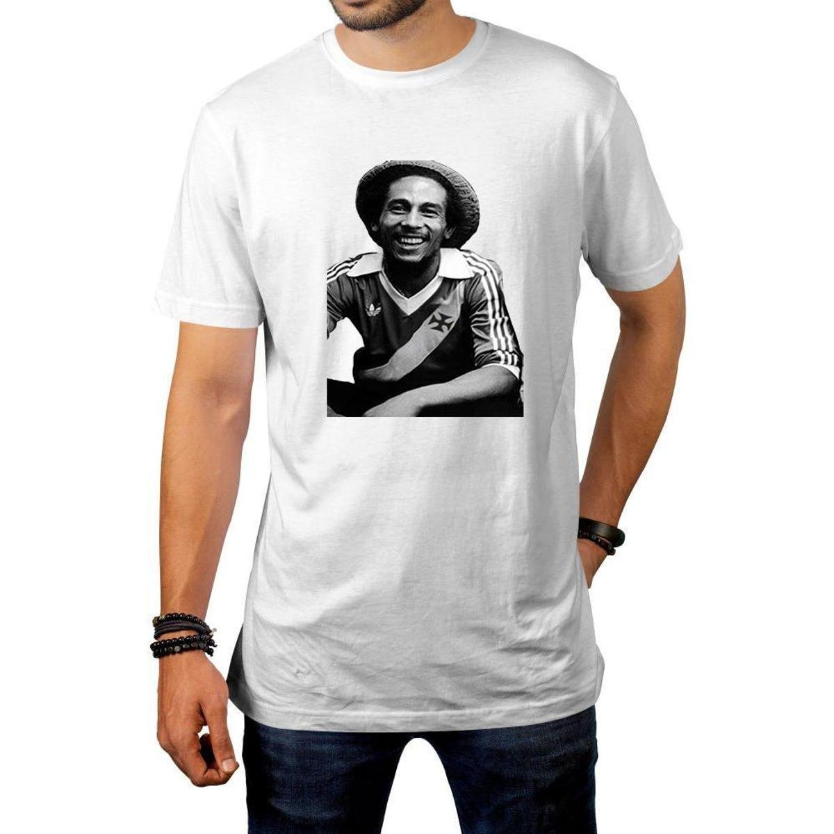 Camisa Camiseta Bob Marley Camisa Do Vasco Futebol Reggae Zattini