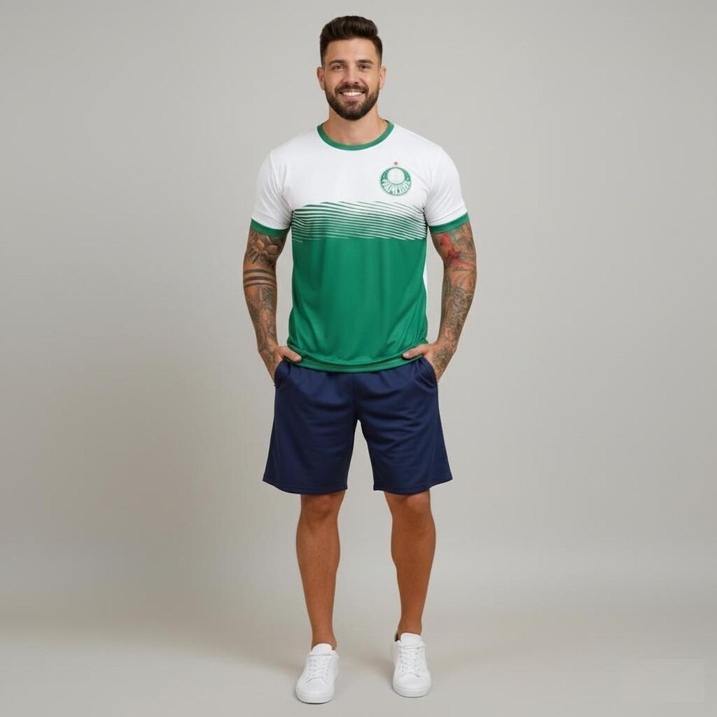Camisa Camiseta Masculina SE Palmeiras Verdão Campeão Oficial Licenciada