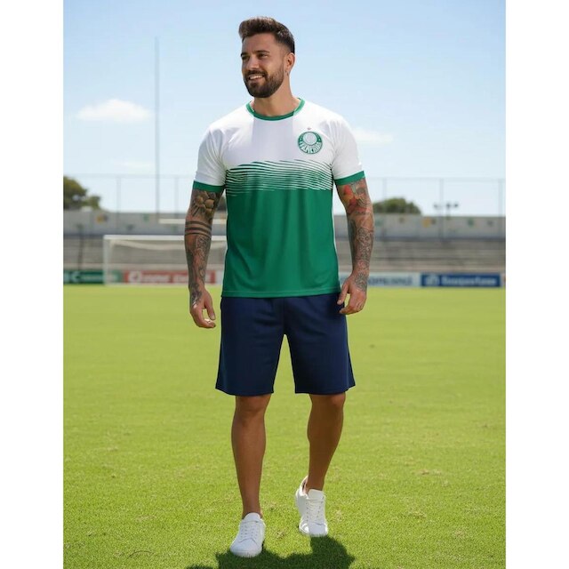 Camisa Camiseta Masculina SE Palmeiras Verdão Campeão Oficial Licenciada