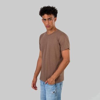 Camisa Camiseta Masculina Slim Fit Lisa Básica