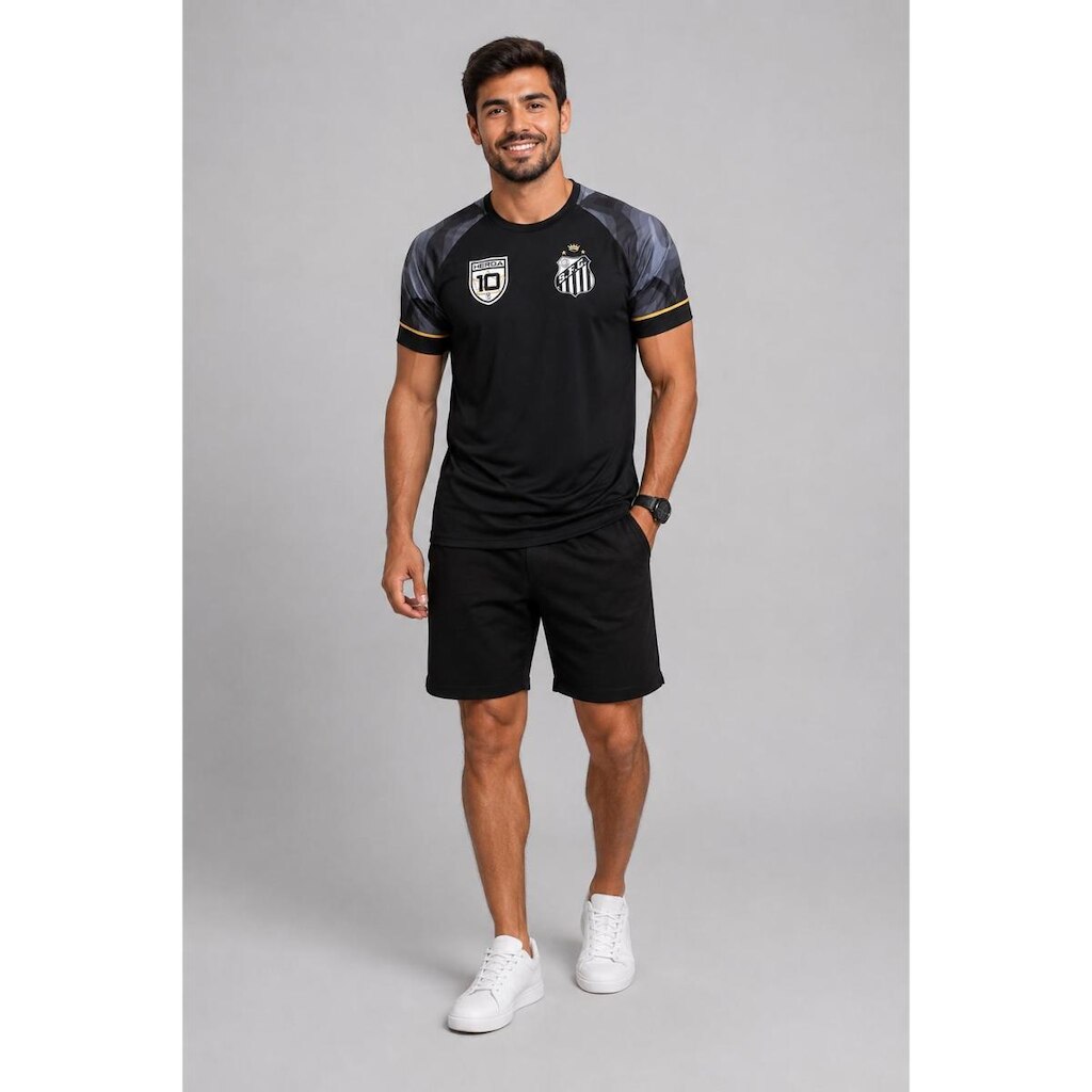 Camisa Camiseta Santos FC Oficial Masculina Casual Treino Torcedor Premium