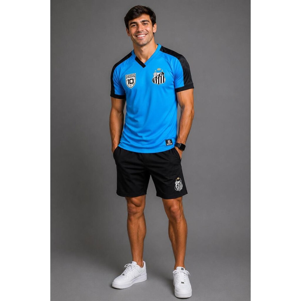 Camisa Camiseta Santos FC Oficial Masculina Casual Treino Torcedor Premium